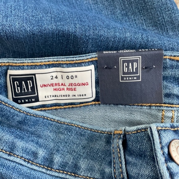 NWT Gap Button Fly Denim High Rise Jeggings Size 24 - Picture 7 of 15